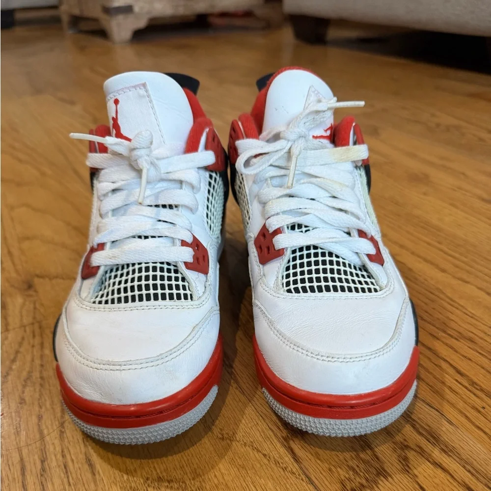 Size 5.5 - Nike Air Jordan 4 Retro OG GS Fire Red 2020 Men's Shoes